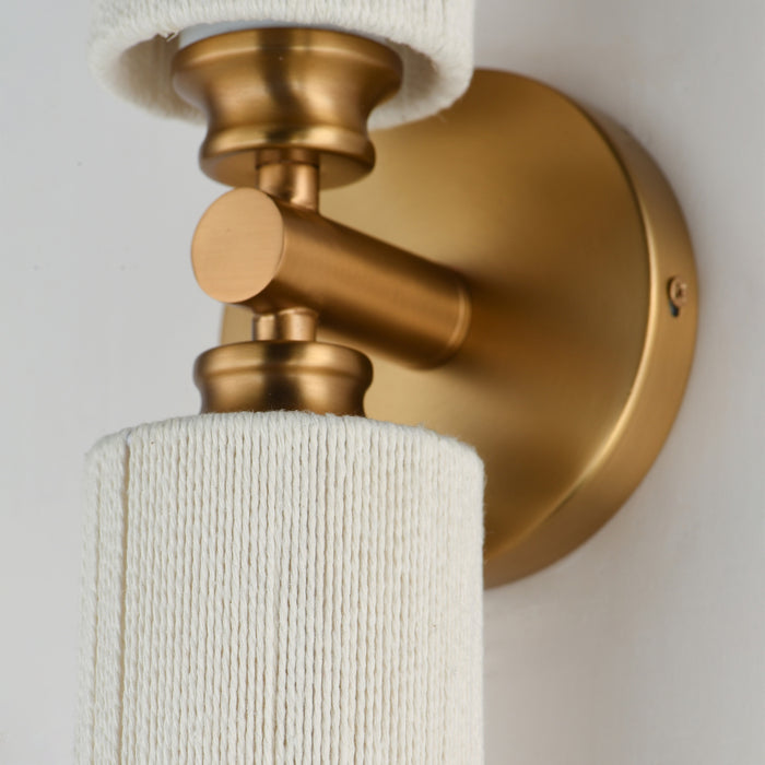 Myhouse Lighting Maxim - 12852NAB - Two Light Wall Sconce - Aveline - Natural Aged Brass
