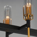 Myhouse Lighting Maxim - 16119CLBKAB - Ten Light Linear Pendant - Flambeau - Black / Antique Brass