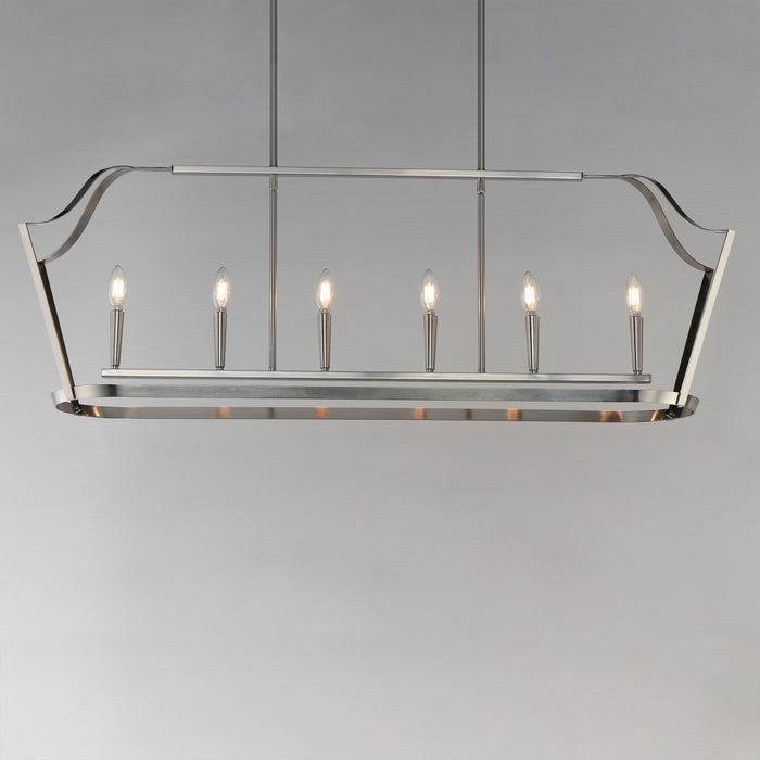 Myhouse Lighting Maxim - 10427SN - Six Light Linear Pendant - Arden - Satin Nickel