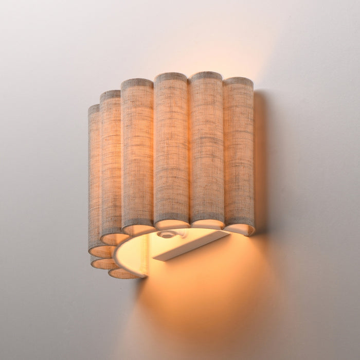 Myhouse Lighting Maxim - 12840OFNAB - One Light Wall Sconce - Penelope - Natural Aged Brass