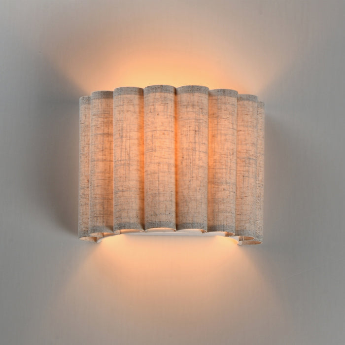 Myhouse Lighting Maxim - 12840OFNAB - One Light Wall Sconce - Penelope - Natural Aged Brass