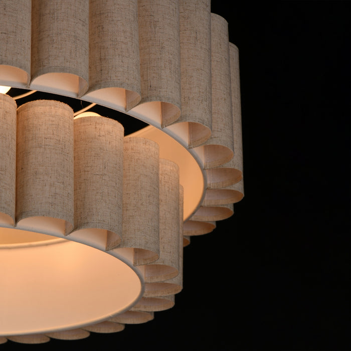Myhouse Lighting Maxim - 12846OFNAB - Five Light Pendant - Penelope - Natural Aged Brass