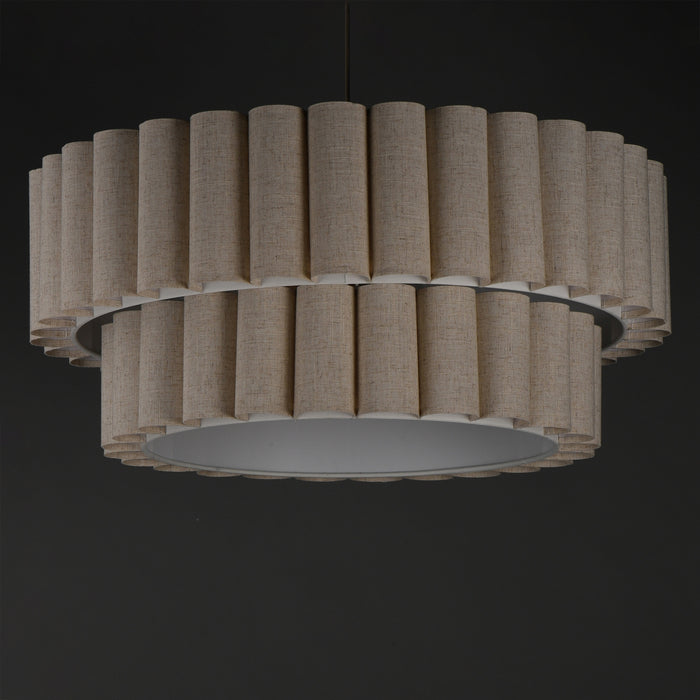 Myhouse Lighting Maxim - 12846OFNAB - Five Light Pendant - Penelope - Natural Aged Brass