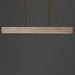 Myhouse Lighting ET2 - E26266-TVNAB - LED Linear Pendant - Lintel - Travertine / Natural Aged Brass