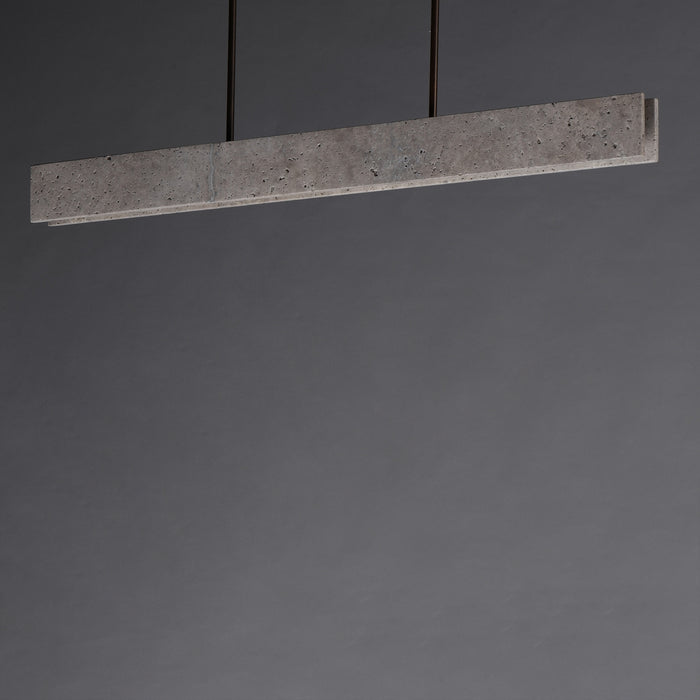 Myhouse Lighting ET2 - E26266-TTVBZ - LED Linear Pendant - Lintel - Titanium Travertine / Bronze