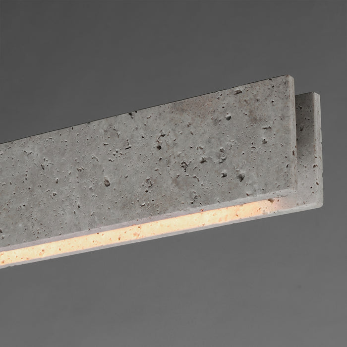 Myhouse Lighting ET2 - E26266-TTVBZ - LED Linear Pendant - Lintel - Titanium Travertine / Bronze