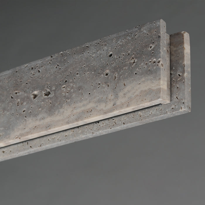 Myhouse Lighting ET2 - E26266-TTVBZ - LED Linear Pendant - Lintel - Titanium Travertine / Bronze