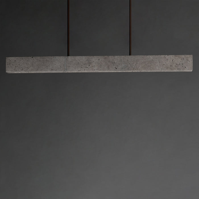 Myhouse Lighting ET2 - E26266-TTVBZ - LED Linear Pendant - Lintel - Titanium Travertine / Bronze