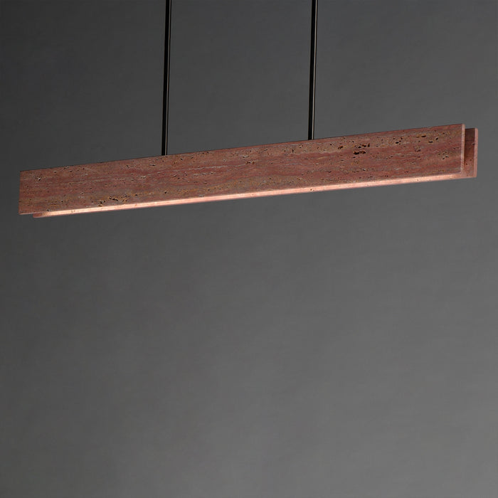 Myhouse Lighting ET2 - E26266-RLGM - LED Linear Pendant - Lintel - Rosso Laterite / Gunmetal