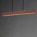 Myhouse Lighting ET2 - E26266-RLGM - LED Linear Pendant - Lintel - Rosso Laterite / Gunmetal