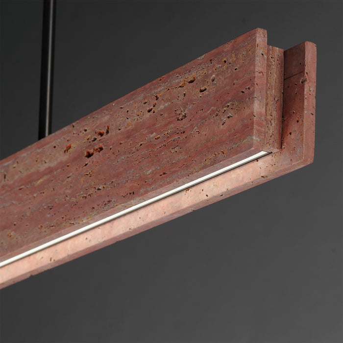 Myhouse Lighting ET2 - E26266-RLGM - LED Linear Pendant - Lintel - Rosso Laterite / Gunmetal