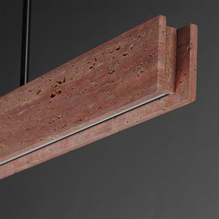 Myhouse Lighting ET2 - E26266-RLGM - LED Linear Pendant - Lintel - Rosso Laterite / Gunmetal