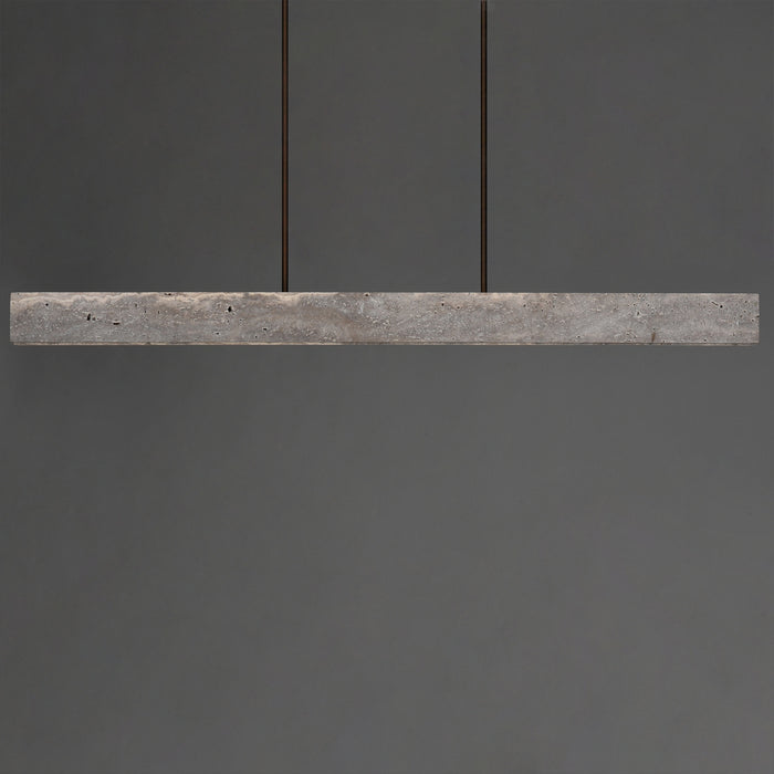 Myhouse Lighting ET2 - E26268-TTVBZ - LED Linear Pendant - Lintel - Titanium Travertine / Bronze