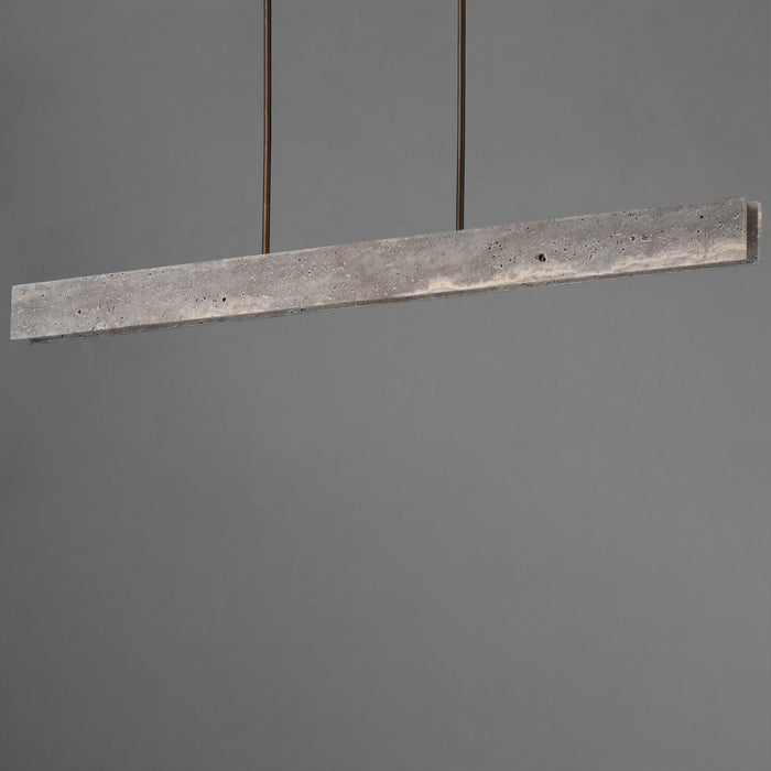 Myhouse Lighting ET2 - E26268-TTVBZ - LED Linear Pendant - Lintel - Titanium Travertine / Bronze
