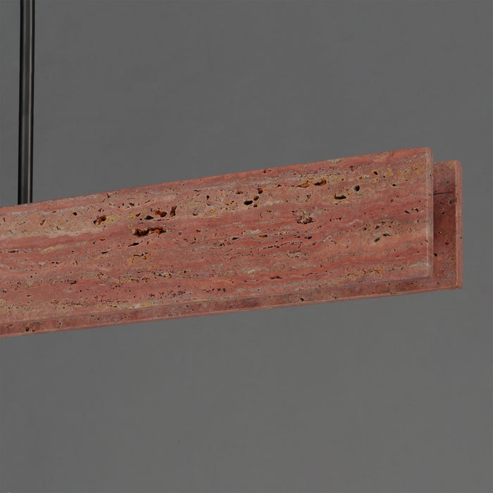 Myhouse Lighting ET2 - E26268-RLGM - LED Linear Pendant - Lintel - Rosso Laterite / Gunmetal