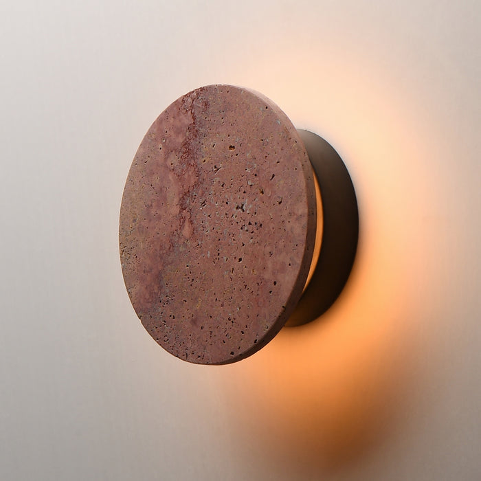 Myhouse Lighting ET2 - E14351-RLGM - LED Wall Sconce - Discus - Rosso Laterite / Gunmetal