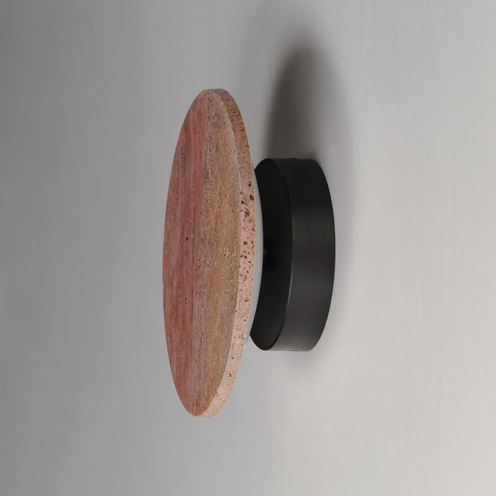 Myhouse Lighting ET2 - E14352-RLGM - LED Wall Sconce - Discus - Rosso Laterite / Gunmetal