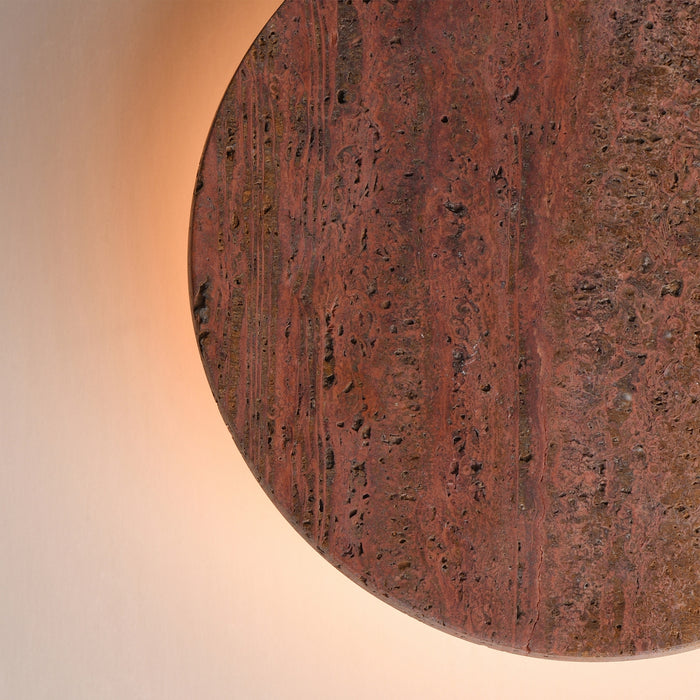 Myhouse Lighting ET2 - E14352-RLGM - LED Wall Sconce - Discus - Rosso Laterite / Gunmetal