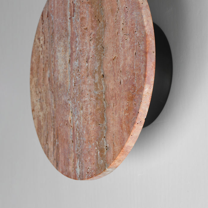 Myhouse Lighting ET2 - E14353-RLGM - LED Wall Sconce - Discus - Rosso Laterite / Gunmetal