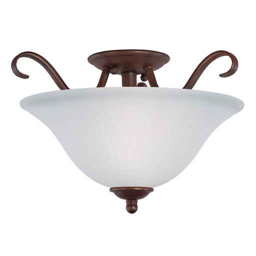 Basix 2-Light Semi-Flush Mount