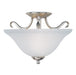 Basix 2-Light Semi-Flush Mount