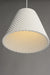 Woven 1-Light Plaster Pendant