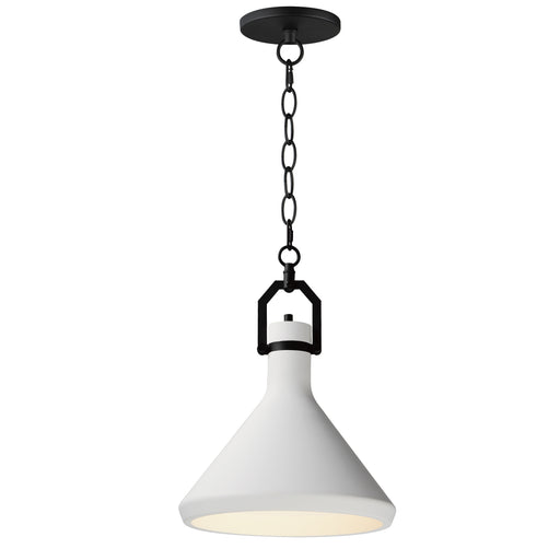 Lumi 13" White Plaster Pendant