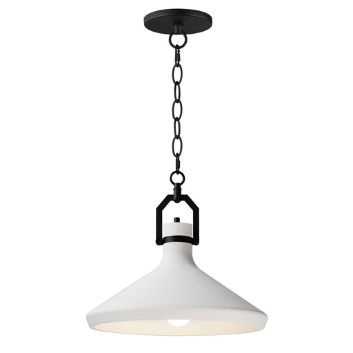 Lumi 16" White Plaster Pendant