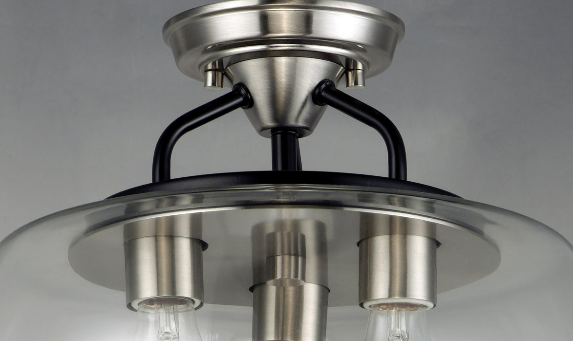 Goblet 3-Light Semi Flush Mount