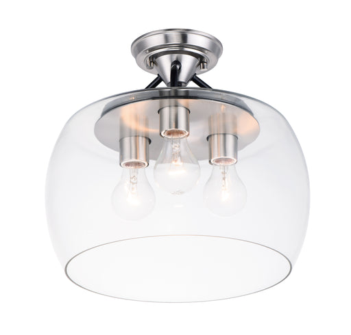 Goblet 3-Light Semi Flush Mount