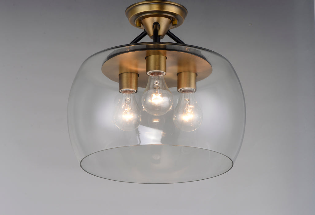 Goblet 3-Light Semi Flush Mount