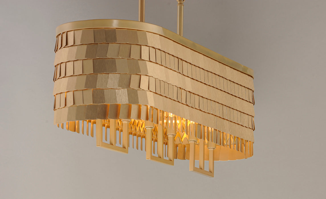 Glamour 6-Light Linear Chandelier