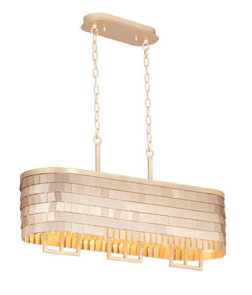 Glamour 6-Light Linear Chandelier