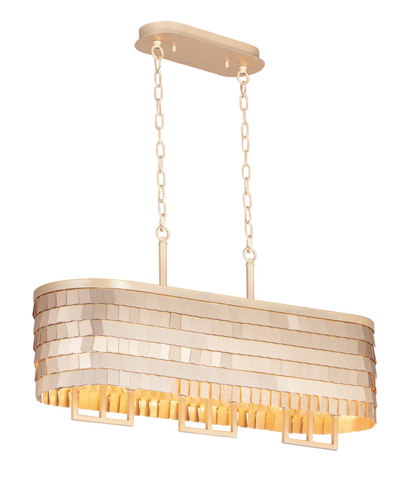 Glamour 6-Light Linear Chandelier