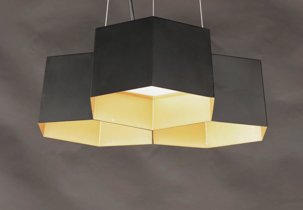 Honeycomb 3-Light LED Chandelier