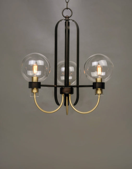 Bauhaus 3-Light Chandelier