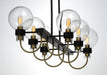 Bauhaus 6-Light Linear Chandelier