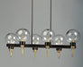 Bauhaus 6-Light Linear Chandelier