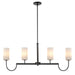 Town & Country 4-Light Linear Chandelier