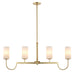 Town & Country 4-Light Linear Chandelier