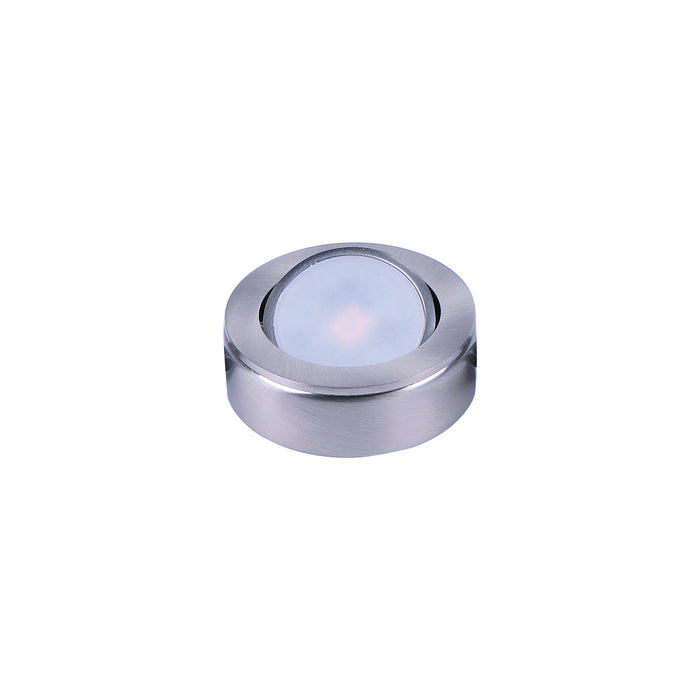 CounterMax MX-LD-AC LED Puck in Satin Nickel