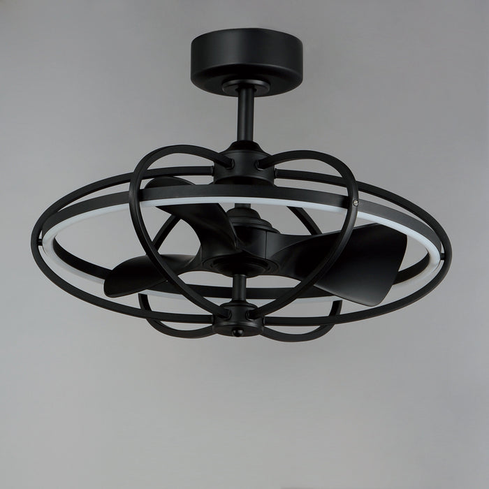 Corona Fan LED Fandelight in Black