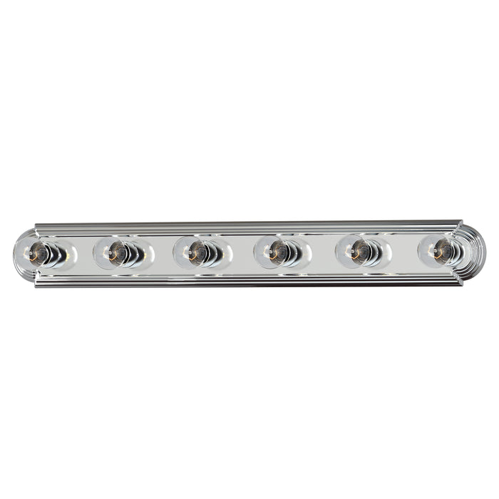 Essentials 6-Light Racetrack Bath Vanity Light