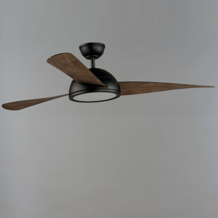 Cupola 52" Bronze LED Fan Walnut Blades