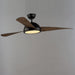 Cupola 52" Bronze LED Fan Walnut Blades