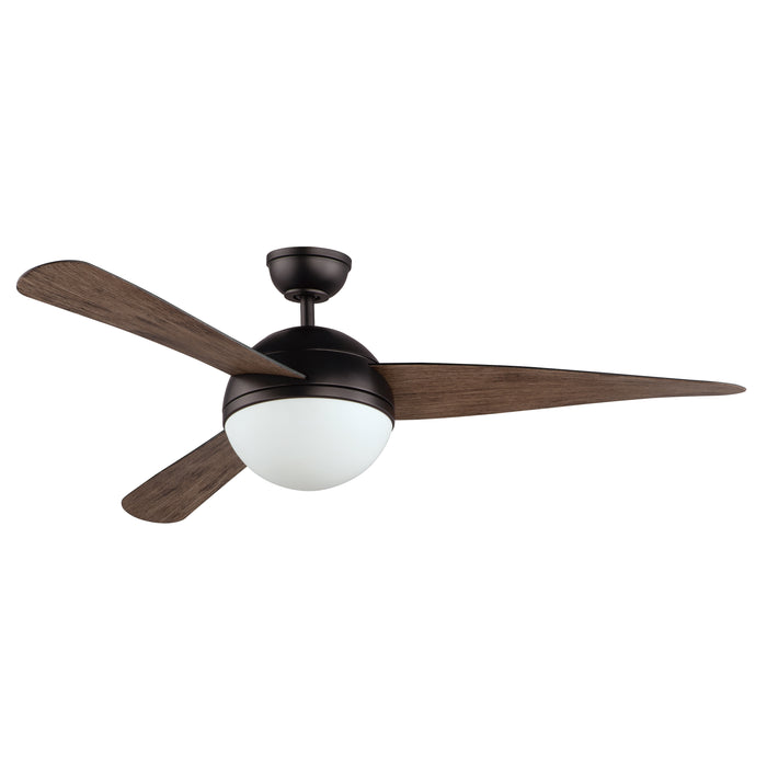 Cupola 52" Bronze Fan 2-Light LED Walnut Blades