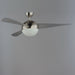 Cupola 52" Nickel Fan 2-Light LED