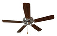 Basic-Max 52" Nickel Fan Walnut/Pecan Blades