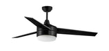 Trio 52" Black Fan LED 2-Light