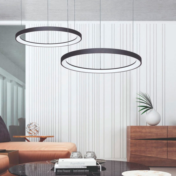 LED PENDANT 60W ALASKA 10  BLACK